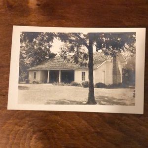 old photo on postcard